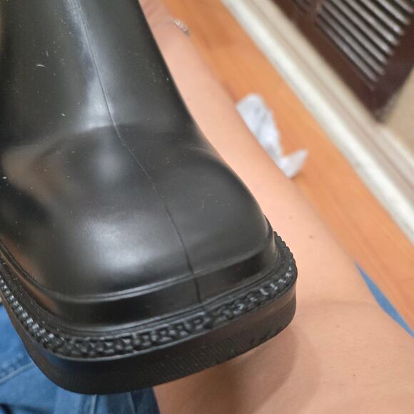 INC Everett Black Platform Rain Boots NWB Size 9 - Picture 9 of 10